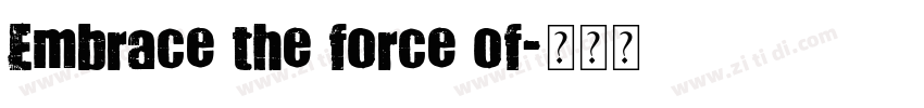 Embrace the force of字体转换